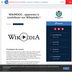WikiMOOC : apprenez à contribuer sur Wikipédia !