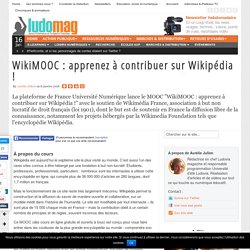 WikiMOOC : apprenez à contribuer sur Wikipédia !