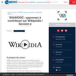 FUN - WikiMOOC : apprenez à contribuer sur Wikipédia !