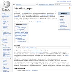 Wikipédia:À propos