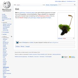 Gró - Wikipedia, frjálsa alfræðiritið