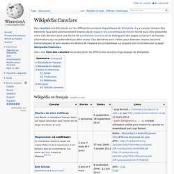 Wikipédia:Canulars