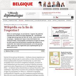 Wikipédia ou la fin de l’expertise ?, par Mathieu O'Neil (Le Mon