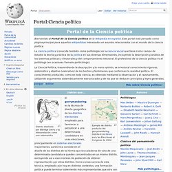 Portal:Ciencia política