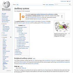 Auditory system