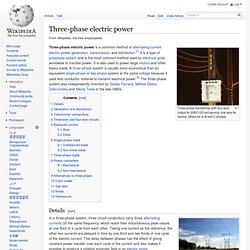 Three-phase electric power