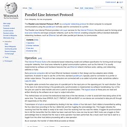 Parallel Line Internet Protocol