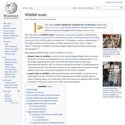 Wildlife trade
