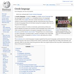 Creole language