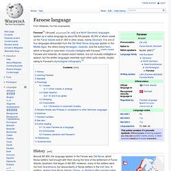 Faroese language