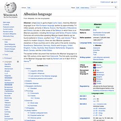 Albanian language