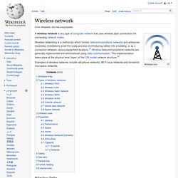 Wireless network - Wikipedia, the free encyclopedia - Iceweasel