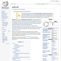 Amphetamine mixed salts (medication)