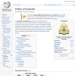 Politics of Cambodia