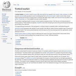 Vertical market