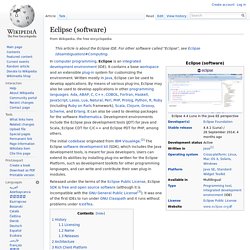 Eclipse (software)