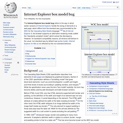 Internet Explorer box model bug
