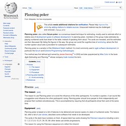 Planning poker