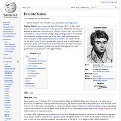 Évariste Galois