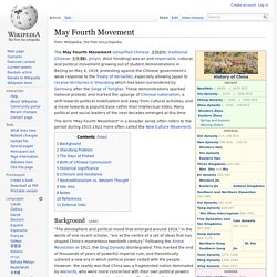 May Fourth Movement