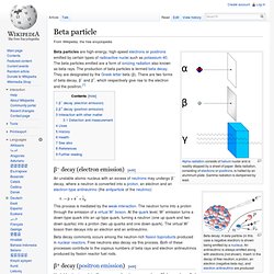 Beta particle