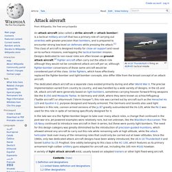 Attack aircraft