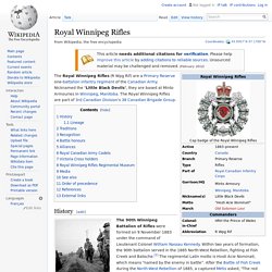 Royal Winnipeg Rifles