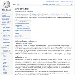 Birthday attack