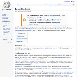Lewis Goldberg