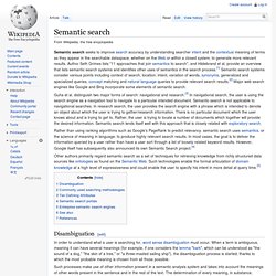Semantic search