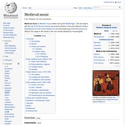Medieval music
