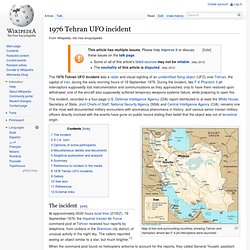 1976 Tehran UFO incident
