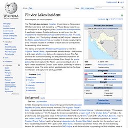 Plitvice Lakes incident