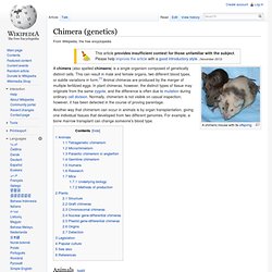 Chimera (genetics)