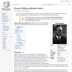 Charles Williams (British writer)