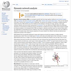 Dynamic network analysis