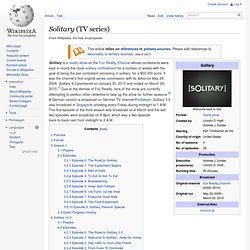 Solitary (TV series)