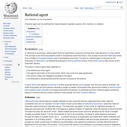 Rational agent