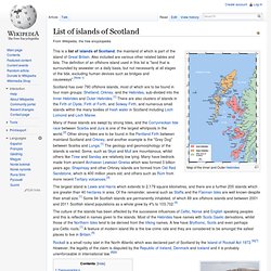 List of islands of Scotland