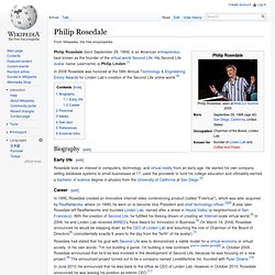 Wikipedia - Philip Rosedale