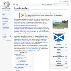 Sport in Scotland