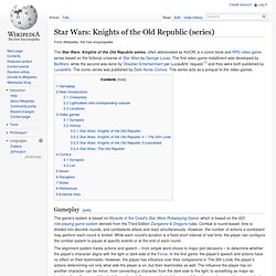 Star Wars: Knights of the Old Republic (series)