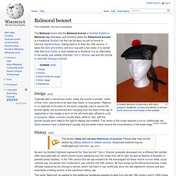 Balmoral bonnet