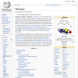 Thiamine · b1