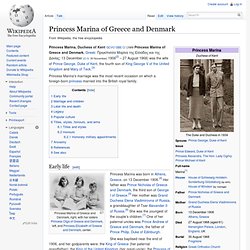 Princess Marina of Greece and Denmark