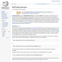 WCF Data Services