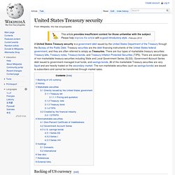 US Treasury Securities