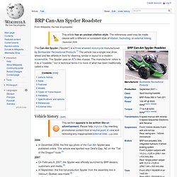 BRP Can-Am Spyder Roadster
