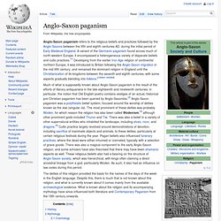 Anglo-Saxon mythology and religion