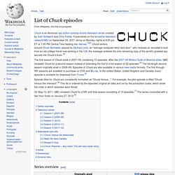 List of Chuck episodes